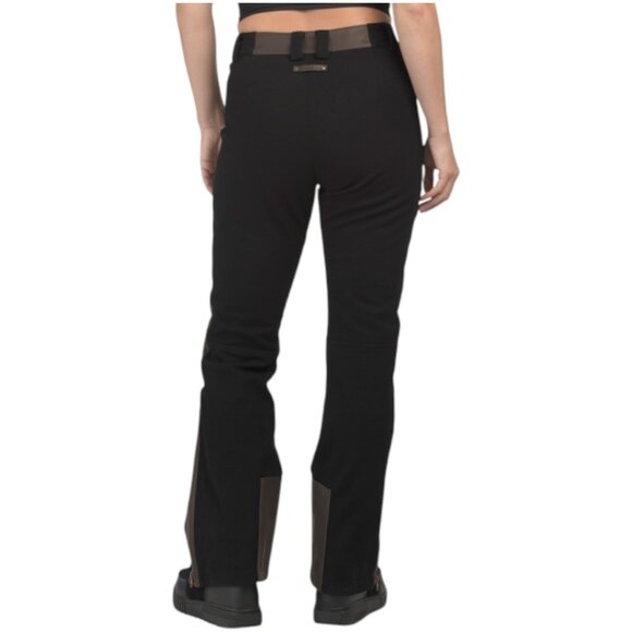 ALPS & METERS Wool Blend Tailor Made Ski Twenties Trousers With Leather Panels - Picture 2 of 2